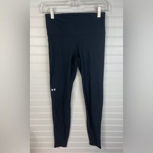 Under Armour Black Compression Athletic Heatgear Leggings Small Women’s EUC